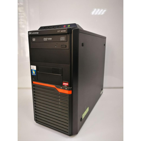 GATEWAY DT55 (Tower) COA Win7/10 Pro — AMD Athlon II X2 250 @ 3.00GHz 8192MB (2x4GB) DDR3 120GB SSD DVD